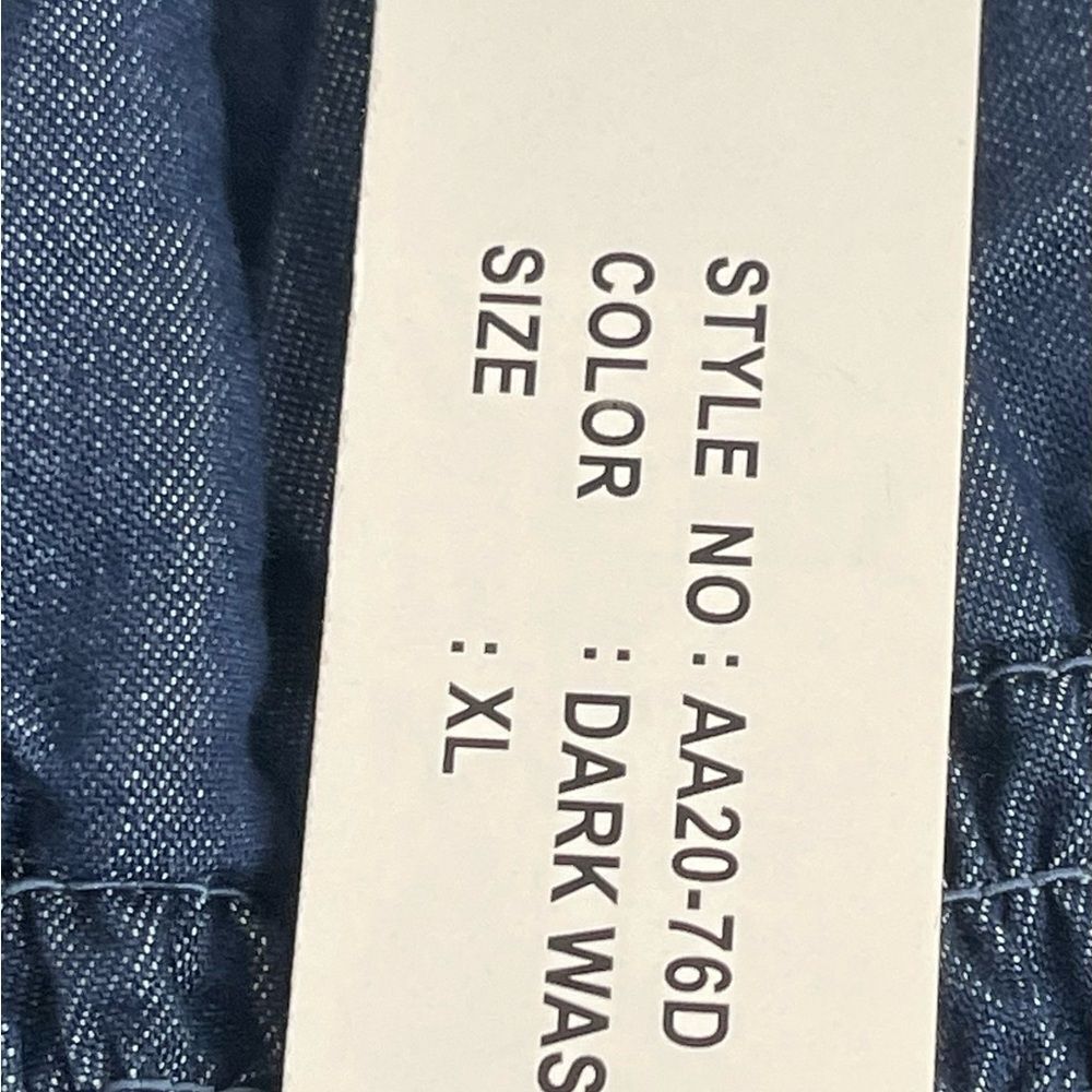 Step In Step - Women's Halter Blue Jeans Jumpsuit,
 Color: Dark Wash Sz:Large/XL - Picture 12 of 12